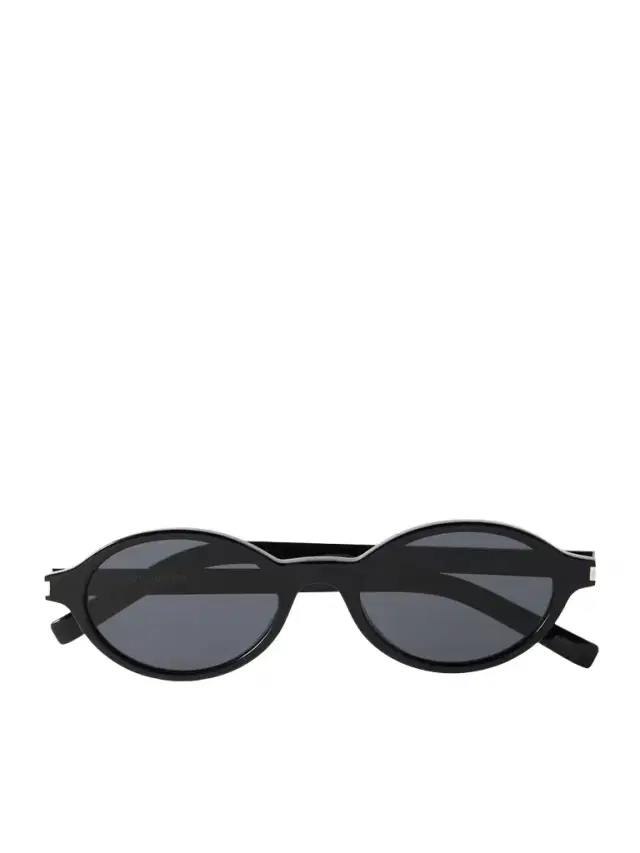 Oval-frame Acetate Sunglasses