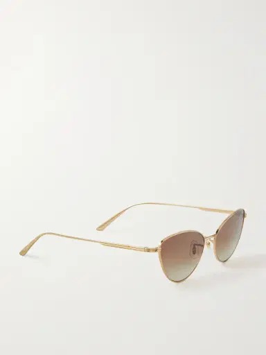 Oliver Peoples + Khaite 1998c Cat-eye Gold-tone Sunglasses | Thumbnail 3