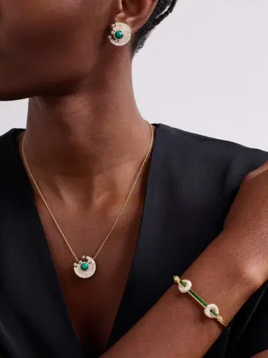 Ananya Chakra 18-karat Gold Multi-stone Necklace | Thumbnail 5 Ananya Chakra 18-karat Gold Multi-stone Necklace | Thumbnail 5