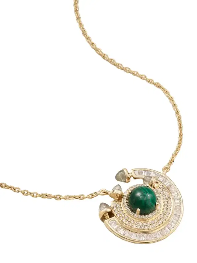Ananya Chakra 18-karat Gold Multi-stone Necklace
