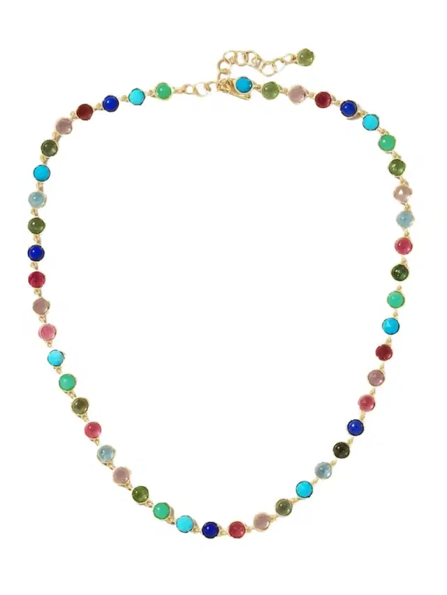 Classic 18-karat Gold Multi-stone Necklace
