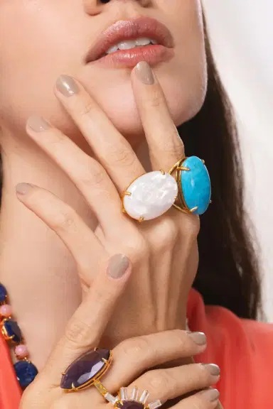 BOUNKIT JEWELRY Turquoise Celine Ring | Thumbnail 4 BOUNKIT JEWELRY Turquoise Celine Ring | Thumbnail 4
