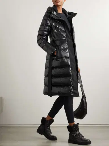 Mackage Coralia Belted Quilted Glossed Recycled-shell Down Coat | Thumbnail 2 Mackage Coralia Belted Quilted Glossed Recycled-shell Down Coat | Thumbnail 2