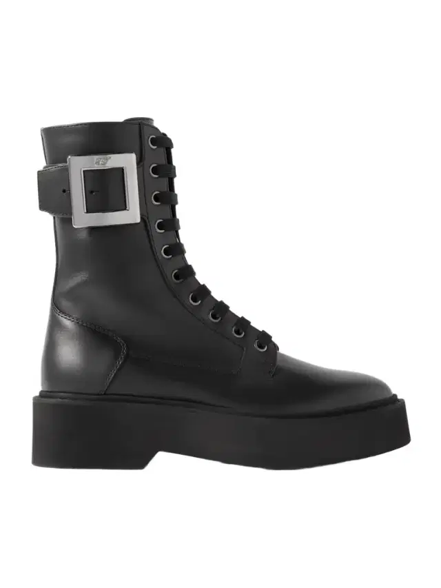 Roger Vivier Buckle-embellished Leather Ankle Boots