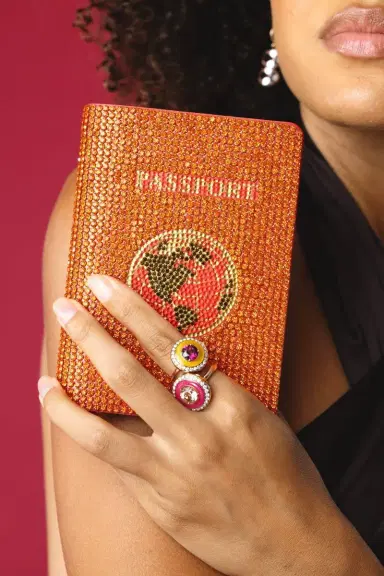 Judith Leiber Travel Passport Holder - Hyacinth | Thumbnail 2