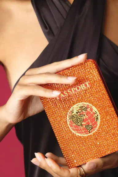 Judith Leiber Travel Passport Holder - Hyacinth | Thumbnail 3