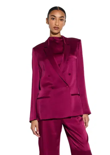 LAPOINTE Satin Blazer | Thumbnail 1 LAPOINTE Satin Blazer | Thumbnail 1