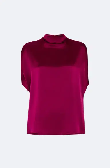 LAPOINTE Satin Cape Tee | Thumbnail 4 LAPOINTE Satin Cape Tee | Thumbnail 4