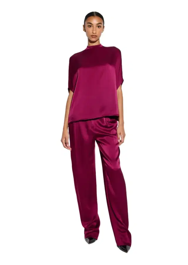 Satin Cape Tee