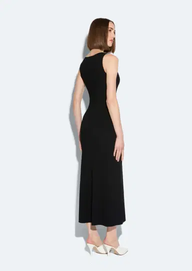 Lapointe Viscose Waist Tie Dress | Thumbnail 2 Lapointe Viscose Waist Tie Dress | Thumbnail 2