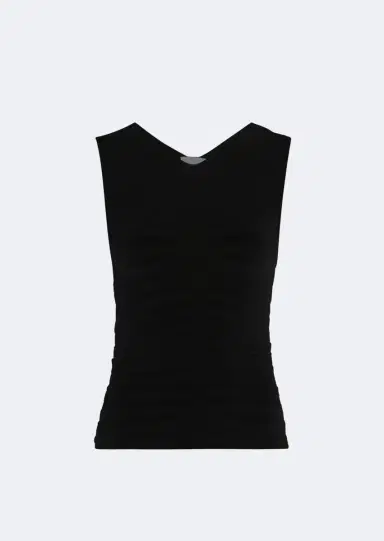Lapointe Viscose Wide Ribbed Tank Top | Thumbnail 4