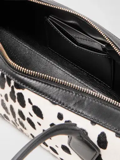 Alaïa Le Teckel Medium Leather-trimmed Printed Calf Hair Shoulder Bag | Thumbnail 5 Alaïa Le Teckel Medium Leather-trimmed Printed Calf Hair Shoulder Bag | Thumbnail 5