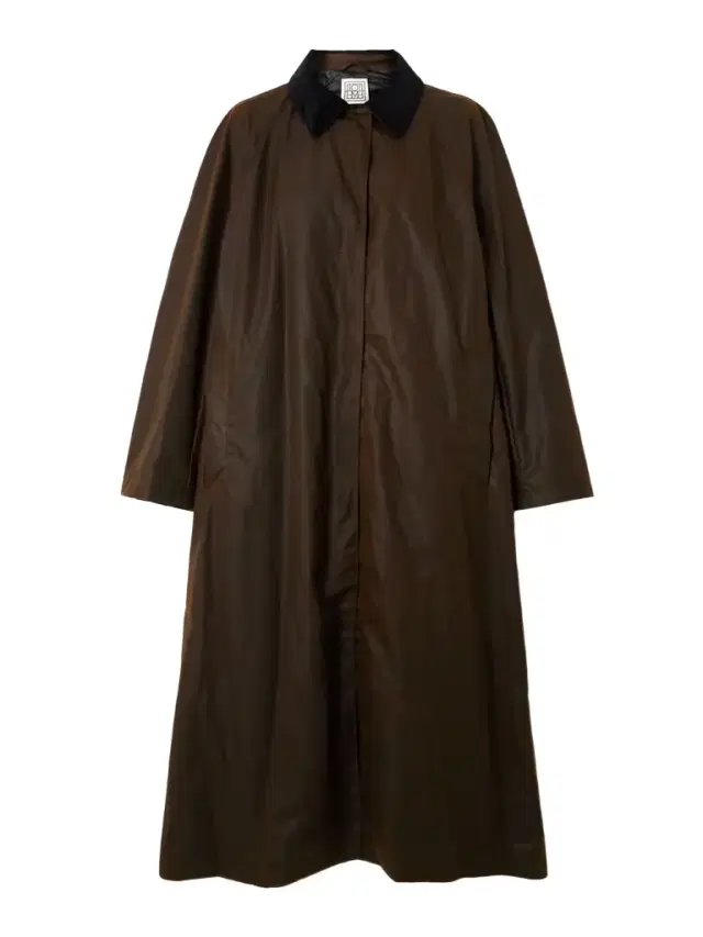 Corduroy-trimmed Waxed Organic Cotton Coat