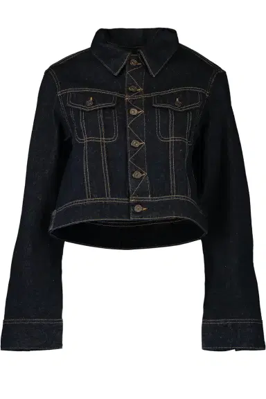 Victoria Beckham Cropped Denim Jacket | Thumbnail 1