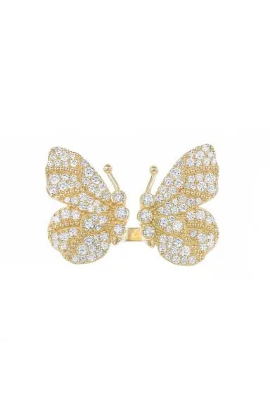 TANYA FARAH Diamond Butterfly Ring | Thumbnail 1