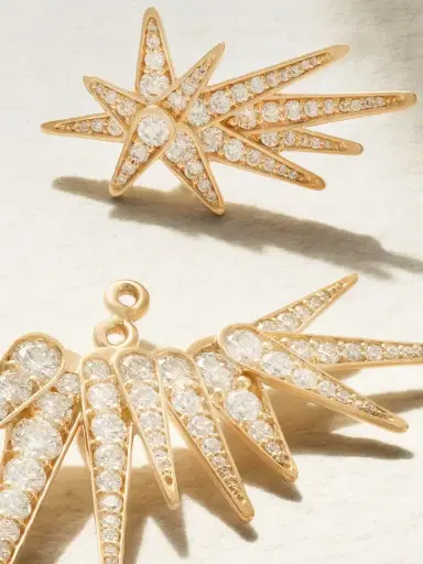 OLE LYNGGAARD COPENHAGEN Funky Shooting Stars 18-karat Gold Diamond Single Earring | Thumbnail 4