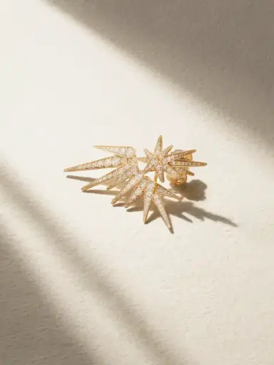 OLE LYNGGAARD COPENHAGEN Funky Shooting Stars 18-karat Gold Diamond Single Earring | Thumbnail 1