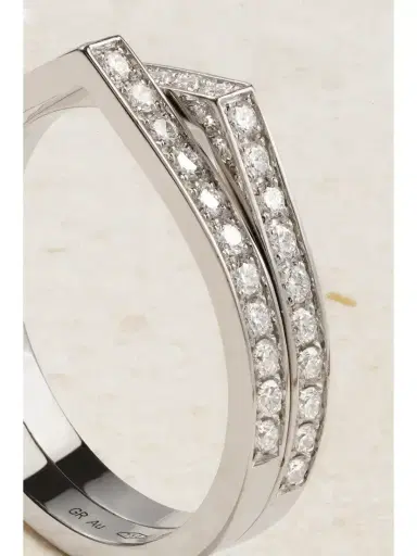 Repossi Antifer 18-karat White Gold Diamond Ring | Thumbnail 4 Repossi Antifer 18-karat White Gold Diamond Ring | Thumbnail 4