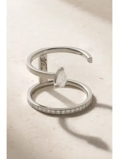 Repossi Serti Sur Vide 18-karat White Gold Diamond Ring | Thumbnail 1 Repossi Serti Sur Vide 18-karat White Gold Diamond Ring | Thumbnail 1