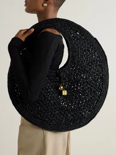 Jacquemus The Rond Embellished Raffia Tote | Thumbnail 2