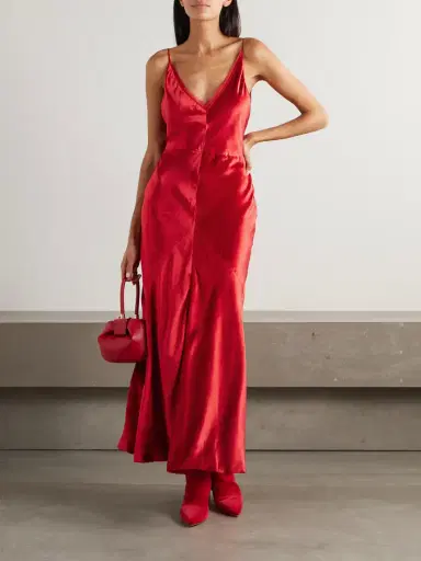 Gabriela Hearst Brigita Paneled Silk-velvet Maxi Dress | Thumbnail 2 Gabriela Hearst Brigita Paneled Silk-velvet Maxi Dress | Thumbnail 2