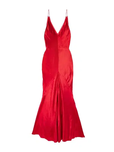 Gabriela Hearst Brigita Paneled Silk-velvet Maxi Dress | Thumbnail 1 Gabriela Hearst Brigita Paneled Silk-velvet Maxi Dress | Thumbnail 1