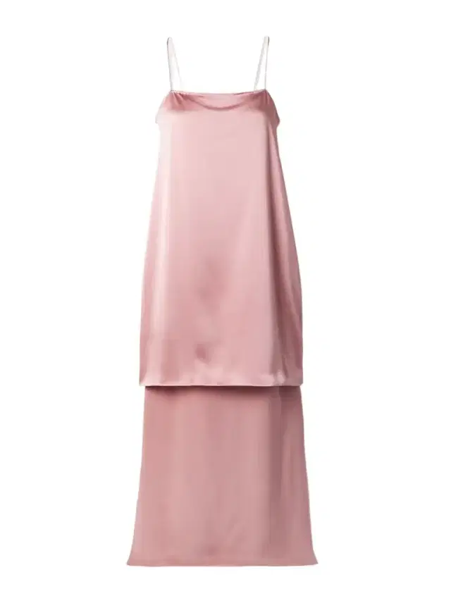 Layered Silk-crepe And Satin Midi Dress