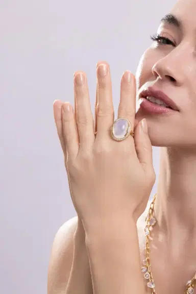 GOSHWARA Rock N Roll Moon Quartz Ring | Thumbnail 2
