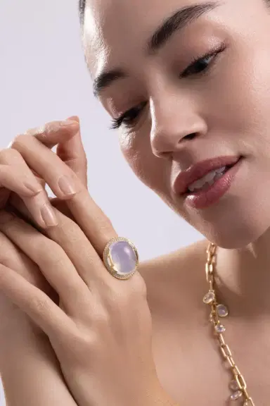 GOSHWARA Rock N Roll Moon Quartz Ring | Thumbnail 3