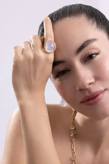 GOSHWARA Rock N Roll Moon Quartz Ring | Thumbnail 4