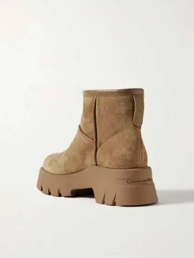 Gianvito Rossi Stormy 50 Shearling-lined Leather-trimmed Suede Ankle Boots | Thumbnail 3 Gianvito Rossi Stormy 50 Shearling-lined Leather-trimmed Suede Ankle Boots | Thumbnail 3