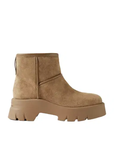 Gianvito Rossi Stormy 50 Shearling-lined Leather-trimmed Suede Ankle Boots | Thumbnail 1 Gianvito Rossi Stormy 50 Shearling-lined Leather-trimmed Suede Ankle Boots | Thumbnail 1