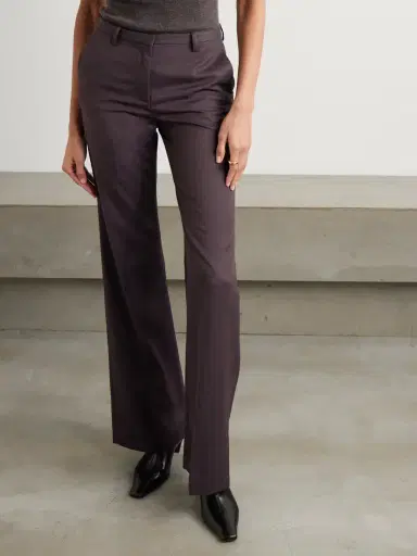 The Frankie Shop Lyra Twill Flared Pants | Thumbnail 3