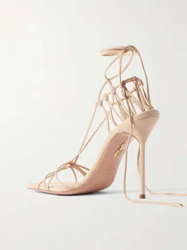 Aquazzura + Alex Rivière 105 Cutout Suede Sandals | Thumbnail 3 Aquazzura + Alex Rivière 105 Cutout Suede Sandals | Thumbnail 3