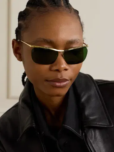 CELINE Eyewear Square-frame Gold-tone Sunglasses | Thumbnail 2 CELINE Eyewear Square-frame Gold-tone Sunglasses | Thumbnail 2