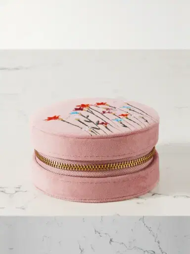 L’Atelier Nawbar Psychedeliah Embroidered Velvet Jewelry Box | Thumbnail 1 L’Atelier Nawbar Psychedeliah Embroidered Velvet Jewelry Box | Thumbnail 1