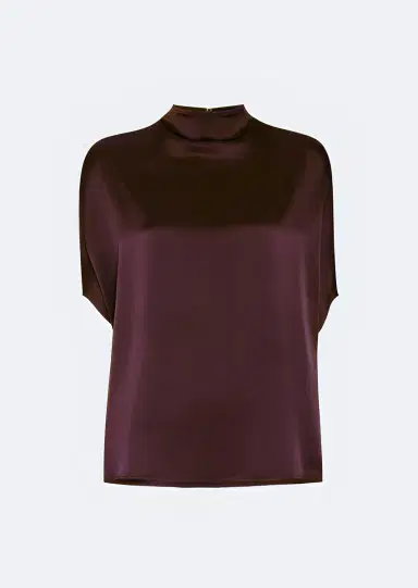 Lapointe Satin Cape Tee | Thumbnail 3 Lapointe Satin Cape Tee | Thumbnail 3