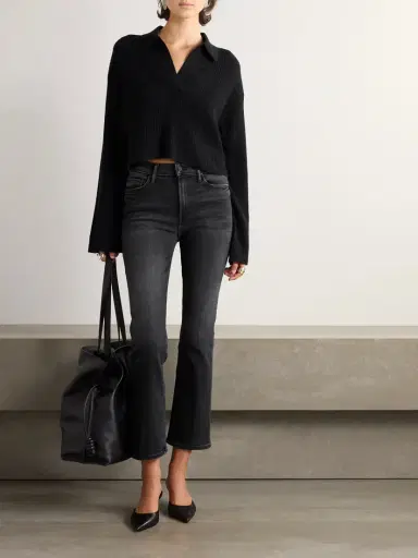 Mother The Outsider Flood Cropped Mid-rise Bootcut Jeans | Thumbnail 2