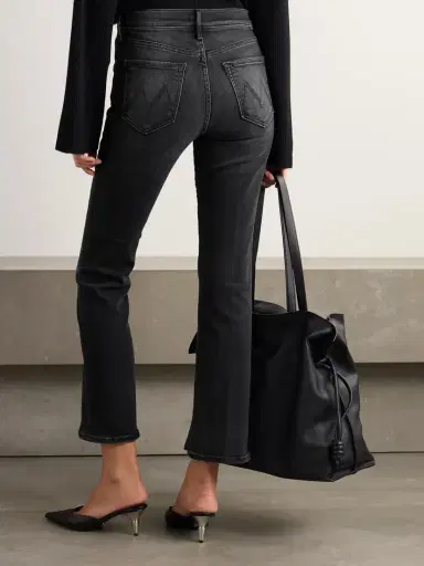 Mother The Outsider Flood Cropped Mid-rise Bootcut Jeans | Thumbnail 3