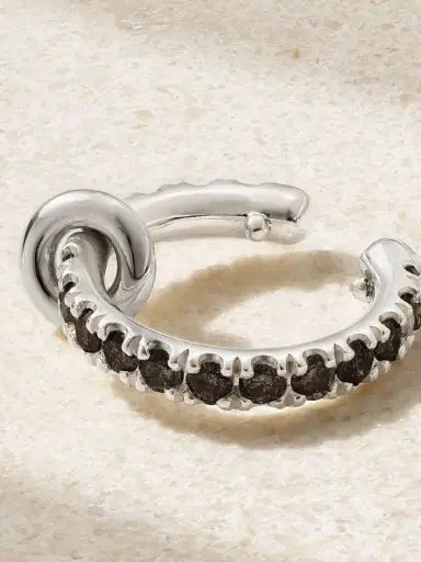 Spinelli Kilcollin Sterling Silver Diamond Ear Cuff | Thumbnail 3 Spinelli Kilcollin Sterling Silver Diamond Ear Cuff | Thumbnail 3