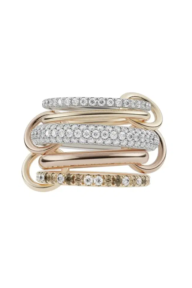 Spinelli Kilcollin Leo Blanc Five Link Ring