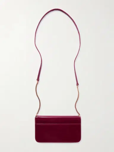 Saint Laurent Cassandre Strap Patent-leather Phone Case | Thumbnail 3