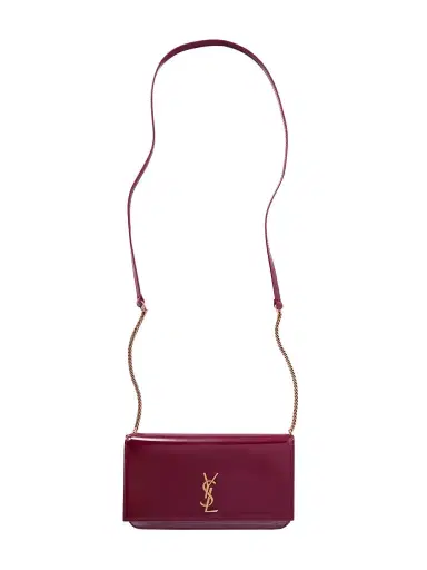 Saint Laurent Cassandre Strap Patent-leather Phone Case | Thumbnail 1