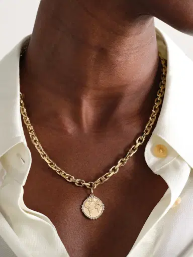 Sydney Evan World Traveler 14-karat Gold Diamond Necklace | Thumbnail 2 Sydney Evan World Traveler 14-karat Gold Diamond Necklace | Thumbnail 2