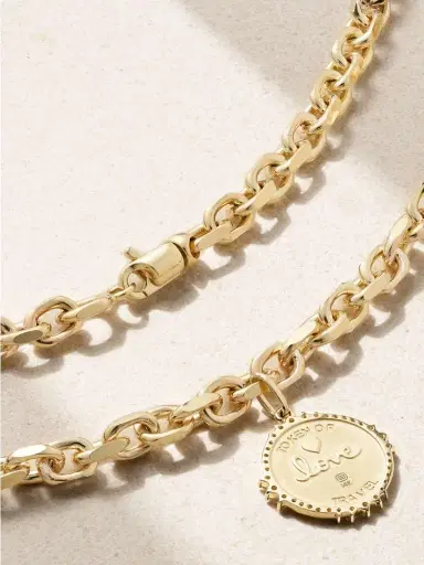 Sydney Evan World Traveler 14-karat Gold Diamond Necklace | Thumbnail 3 Sydney Evan World Traveler 14-karat Gold Diamond Necklace | Thumbnail 3