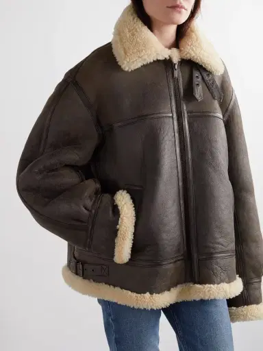 Saint Laurent Shearling Jacket | Thumbnail 3