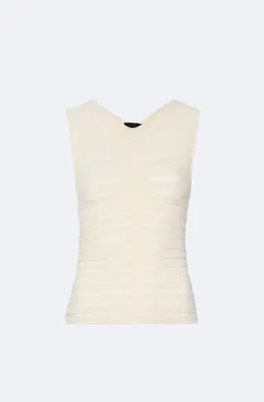 Lapointe Viscose Wide Ribbed Tank Top | Thumbnail 4