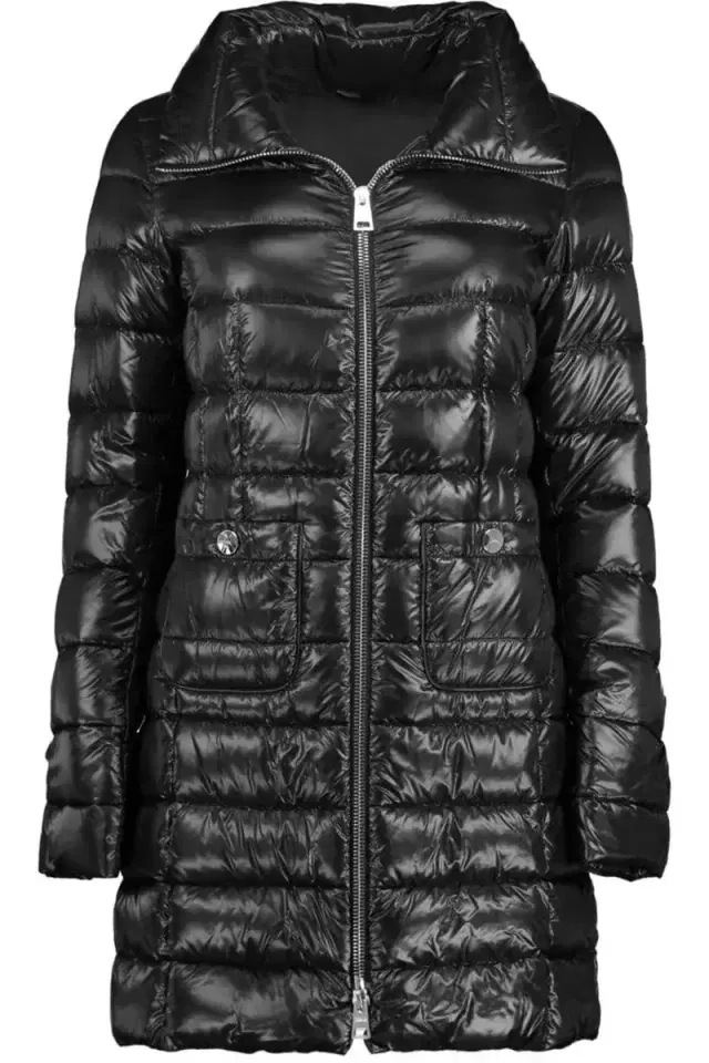 Black Iconico Fitted Midi Jacket