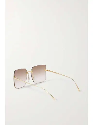 FENDI EYEWEAR Fendi First Oversized Square-frame Gold-tone Sunglasses | Thumbnail 3 FENDI EYEWEAR Fendi First Oversized Square-frame Gold-tone Sunglasses | Thumbnail 3