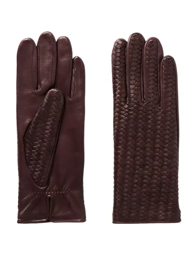 Stanilas Woven Leather Gloves